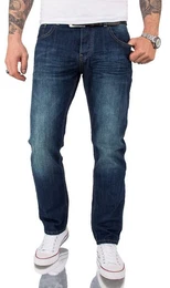 Straight-Jeans Herren Jeans Regular Fit Blau LL-386