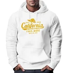 Neverless Hoodie Herren California Skull Gold/Gelb