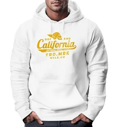 Hoodie Hoodie Herren California Skull Totenkopf Flgel Biker Print