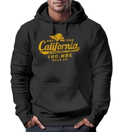 Hoodie Hoodie Herren California Skull Totenkopf Flgel Biker Print
