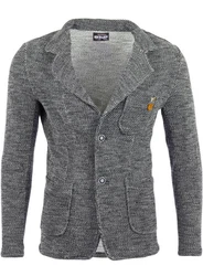 Reslad Stricksakko RS-1421 Sakko Blazer Dunkelgrau/Grau