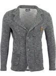 Reslad Stricksakko RS-1421 Sakko Blazer Dunkelgrau/Grau