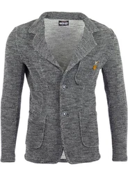 Reslad Stricksakko RS-1421 Sakko Blazer Dunkelgrau/Grau