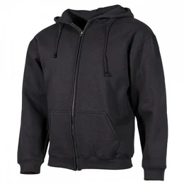 Kapuzensweatshirt Kapuzen Sweatshirtjacke, PC, 340g/m, schwarz