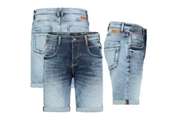 Urban Surface Bermudas Herren Jogging Shorts Freizeit Jeans Hellblau/Blau/Pastell