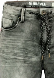 Urban Surface Bermudas Herren Jogging Shorts Freizeit Jeans Hellgrau/Schwarz/Dunkelgrau/Grau