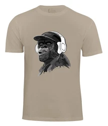 Cotton Prime T-Shirt mit Affenmotiv Braun/Dunkelgrün/Beige/Khaki