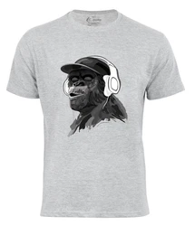 Cotton Prime T-Shirt mit Affenmotiv Hellgrau/Grau/Dunkelgrau