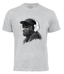 Cotton Prime T-Shirt mit Affenmotiv Hellgrau/Grau/Dunkelgrau