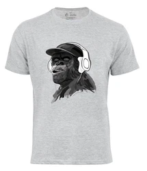 Cotton Prime T-Shirt mit Affenmotiv Hellgrau/Grau/Dunkelgrau