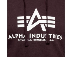 ALPHA INDUSTRIES Sweatshirt burgunder/wei
