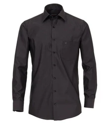 CASAMODA Langarmhemd Comfort Fit Kent NOS silber