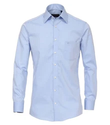 CASAMODA Langarmhemd Comfort Fit Kent NOS Dunkelblau/Hellblau/Blau