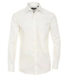 CASAMODA Langarmhemd Comfort Fit Kent NOS Weiß/Creme/Khaki/Beige