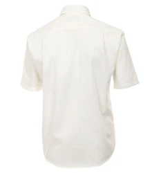 CASAMODA Kurzarmhemd Kent Comfort Fit NOS Weiß/Creme/Beige