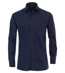 CASAMODA Langarmhemd Modern Fit Dunkelblau/Hellblau