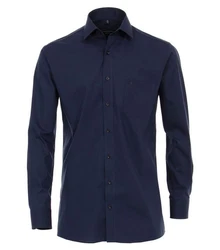 CASAMODA Langarmhemd Modern Fit Dunkelblau/Hellblau