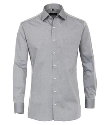 CASAMODA Langarmhemd Modern Fit Grau/Hellgrau/Dunkelgrau