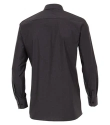 CASAMODA Langarmhemd Modern Fit Grau/Dunkelgrau/Schwarz