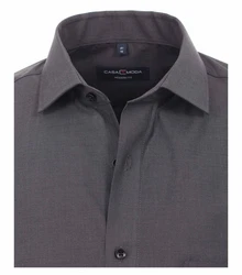 CASAMODA Langarmhemd Modern Fit Grau/Dunkelgrau/Schwarz