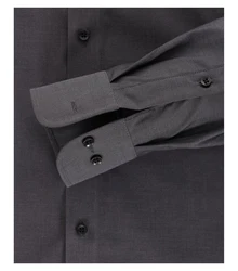 CASAMODA Langarmhemd Modern Fit Grau/Dunkelgrau/Schwarz