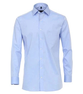 CASAMODA Langarmhemd Modern Fit Hellblau/Blau/Dunkelblau