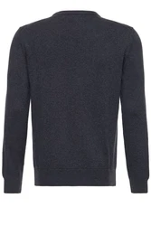 Way of Glory Strickpullover Dunkelgrau/Schwarz/Grau/Dunkelblau
