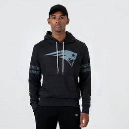 Troyer NFL NEW ENGLAND PATRIOTS Tonal Black Hoodie Pullover