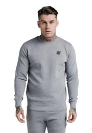 Sweater Herren Crewneck EXHIBIT SWEATER SS-18341 Grey Marl Grau