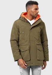 Indicode Kurzmantel Waters Dunkelgrün/Khaki