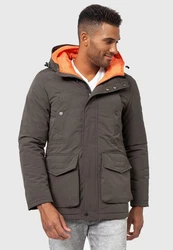 Indicode Kurzmantel Waters Dunkelgrün/Khaki/Orange/Schwarz
