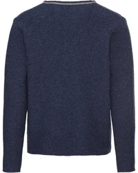 Luis Steindl Strickjacke Hellblau/Dunkelblau/Blau