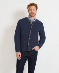 Luis Steindl Strickjacke Hellblau/Dunkelblau/Blau