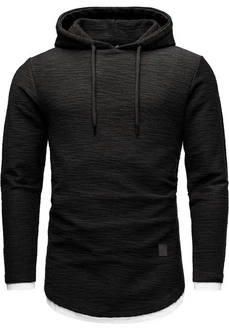Amaci&Sons 2in1 Oversize Kapuzenpullover Hoodie Sweater Sweatjacke Pullover Sweatshirt (4014) Schwarz/Dunkelgrau