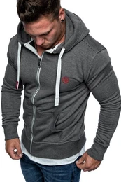 Kapuzenpullover TALLAHASSEE Herren Zipper Hoodie Herren Basic Kontrast Sweatjacke Pullover Hoodie Sweatshirt