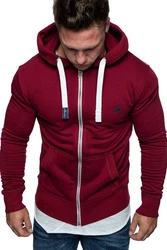 Amaci&Sons Herren Zipper Kapuzenpullover Sweatjacke Pullover Hoodie Sweatshirt (1-04029) 