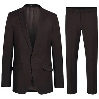 Paul Malone Anzug Herren Anzug modern Businessanzug regular fit (HA17) braun (HA19)
