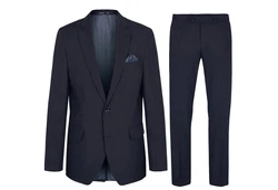 Paul Malone Anzug Herrenanzug modern regular fit - stretch (Set, 2-tlg., Sakko mit Hose) (HA) blau (HA24)