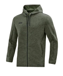 Jako Kapuzenjacke Premium Basics Dunkelgrün/Grün/Dunkelrot