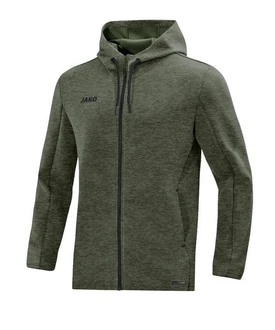 Jako Kapuzenjacke Premium Basics Dunkelgrün/Grün/Dunkelrot