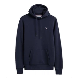 Gant Herren Sweat-Hoodie Kapuzen-Pullover Loopback Blau