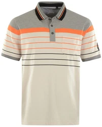 Hajo Poloshirt Orange/Grau/Beige/Khaki/Hellgrau