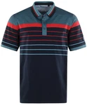 Hajo Poloshirt Hellblau/Mischfarben/Dunkelblau/Blau/Türkis