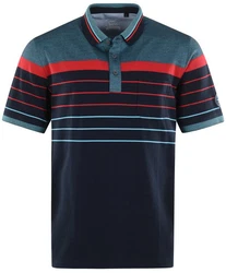 Hajo Poloshirt Hellblau/Mischfarben/Dunkelblau/Blau/Türkis