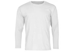 Fruit of the Loom Longsleeve Valueweight Grau/Weiß