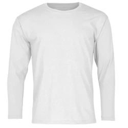 Fruit of the Loom Longsleeve Valueweight Grau/Weiß