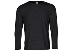 Fruit of the Loom Longsleeve Valueweight Dunkelgrau/Grau/Schwarz