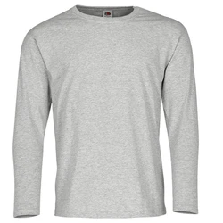Fruit of the Loom Longsleeve Valueweight Grau/Hellgrau