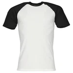 Fruit of the Loom Rundhalsshirt Valueweight Short Sleeve Baseball T Weiß/Schwarz
