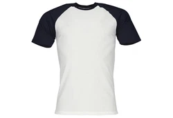 Fruit of the Loom Rundhalsshirt Valueweight Short Sleeve Baseball T Dunkelblau/Weiß/Hellblau